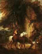 Thomas Gainsborough Wooded Landscape with Mounted Drover